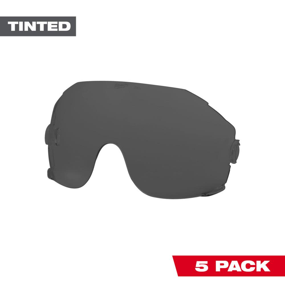 Milwaukee Tinted Eye Visor Replacement Lenses 5pk