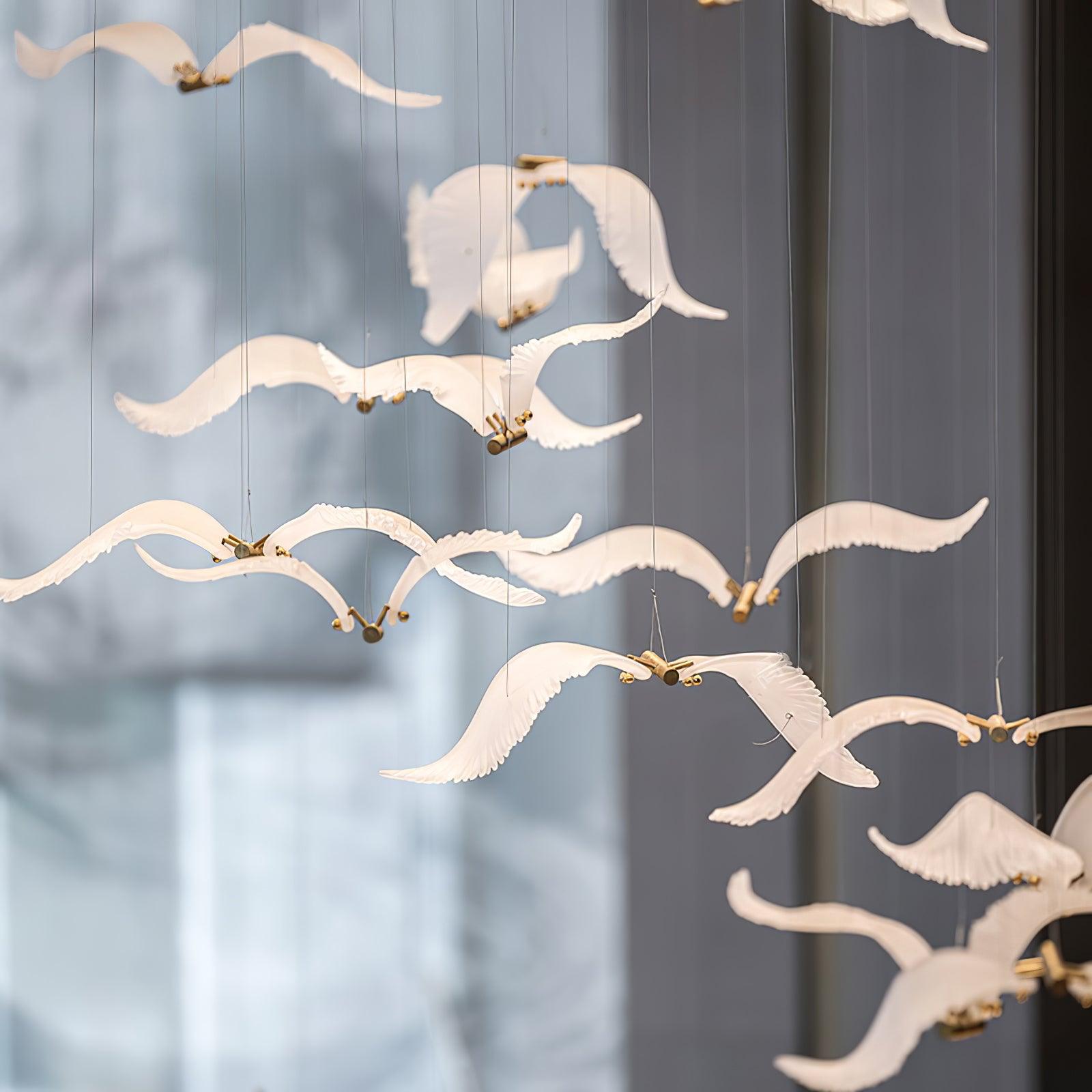 Large Seagull Chandelier