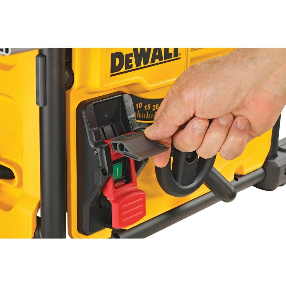 DEWALT 15 Amp Corded 8-1/4 in. Compact Jobsite Tablesaw with Compact Table Saw Stand DWE7485WS