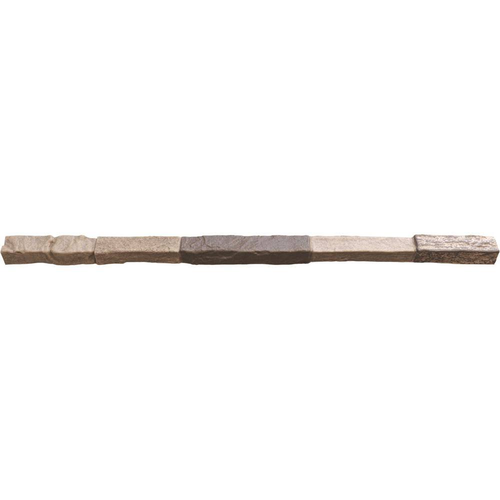 Ekena Millwork 2 in. x 48 in. Polyurethane Universal Trim Sill for StoneWall Faux Stone Siding Panels in Smokey Ridge PNUTS02X48SR