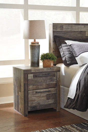 Derekson Multi Gray Nightstand