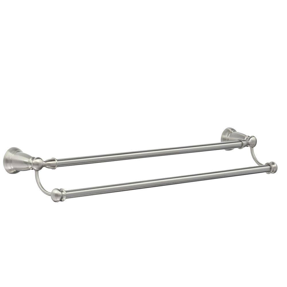 MOEN Banbury 24 in. Double Towel Bar in Spot Resist Brushed Nickel Y2622BN