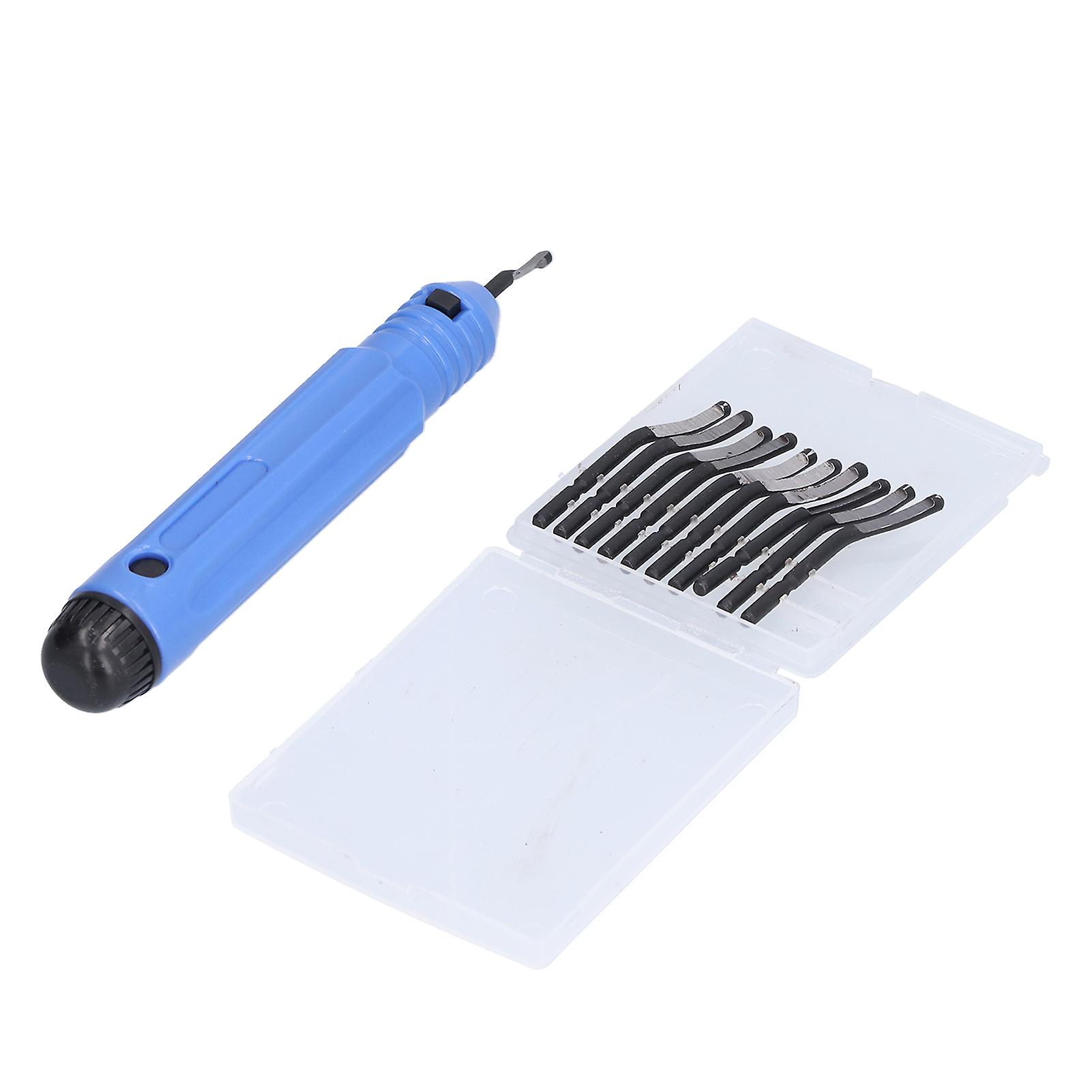 Trimming Scraper Burr Remove Blades Replacement Alloy Hand Deburring Chamfering Knife Kit