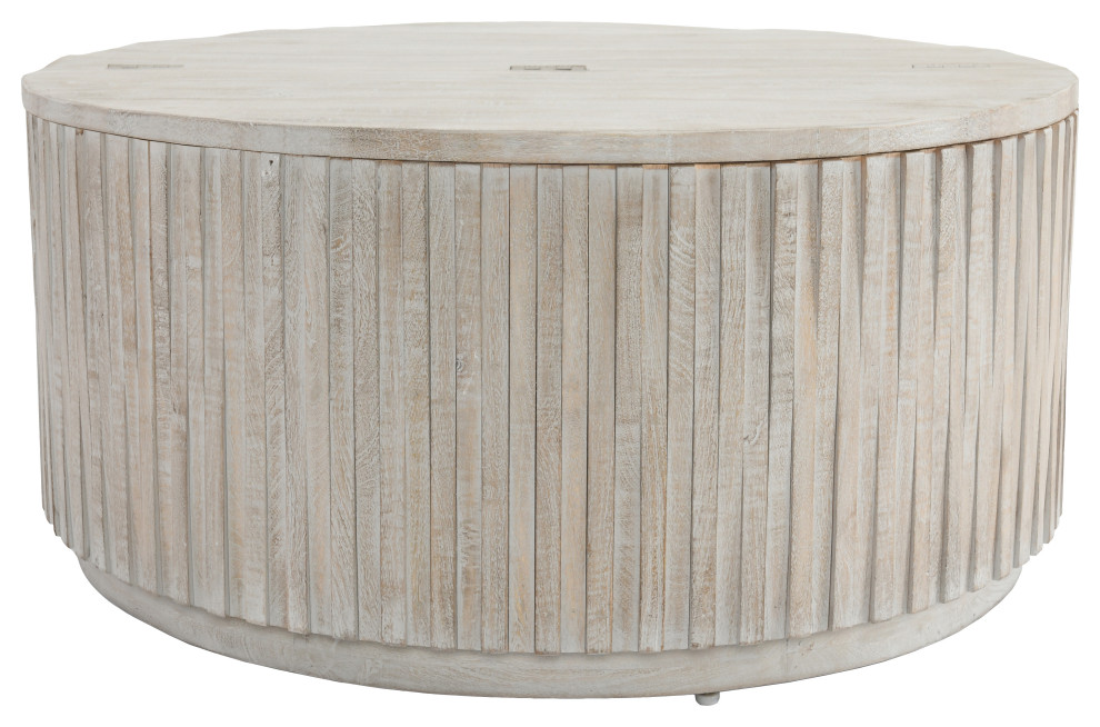 Maya Round Coffee Table By Kosas Home   Farmhouse   Coffee Tables   by Kosas  Houzz