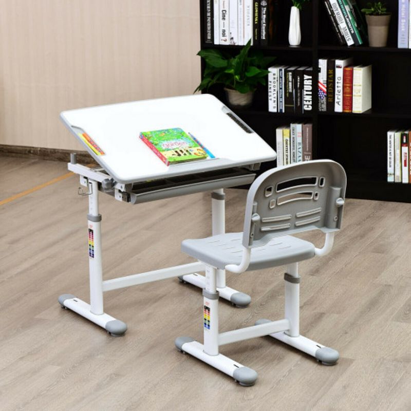 Height Adjustable Children's Desk Chair Set