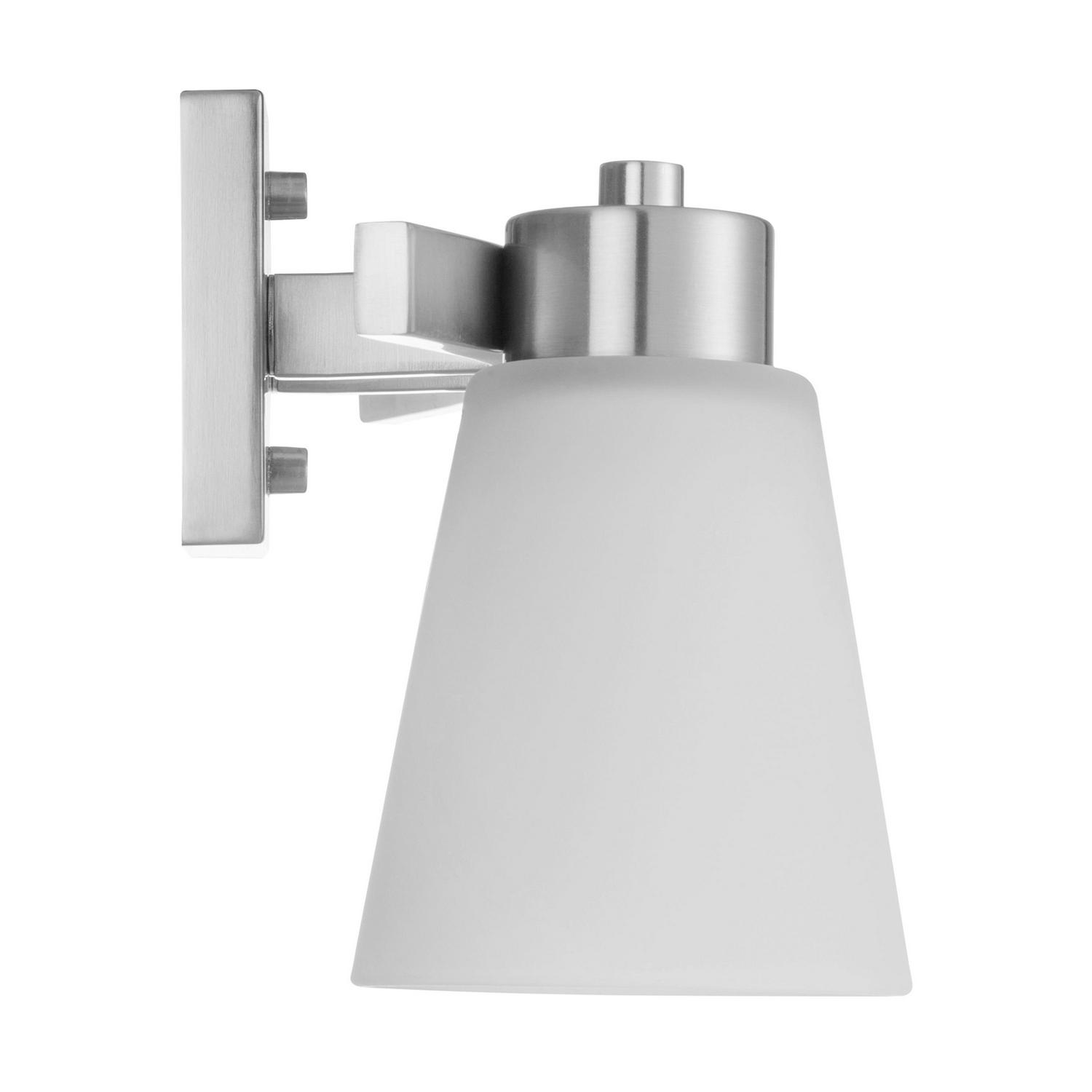 Prominence Home Lornah Two Light Bath Vanity in Brushed Nickel