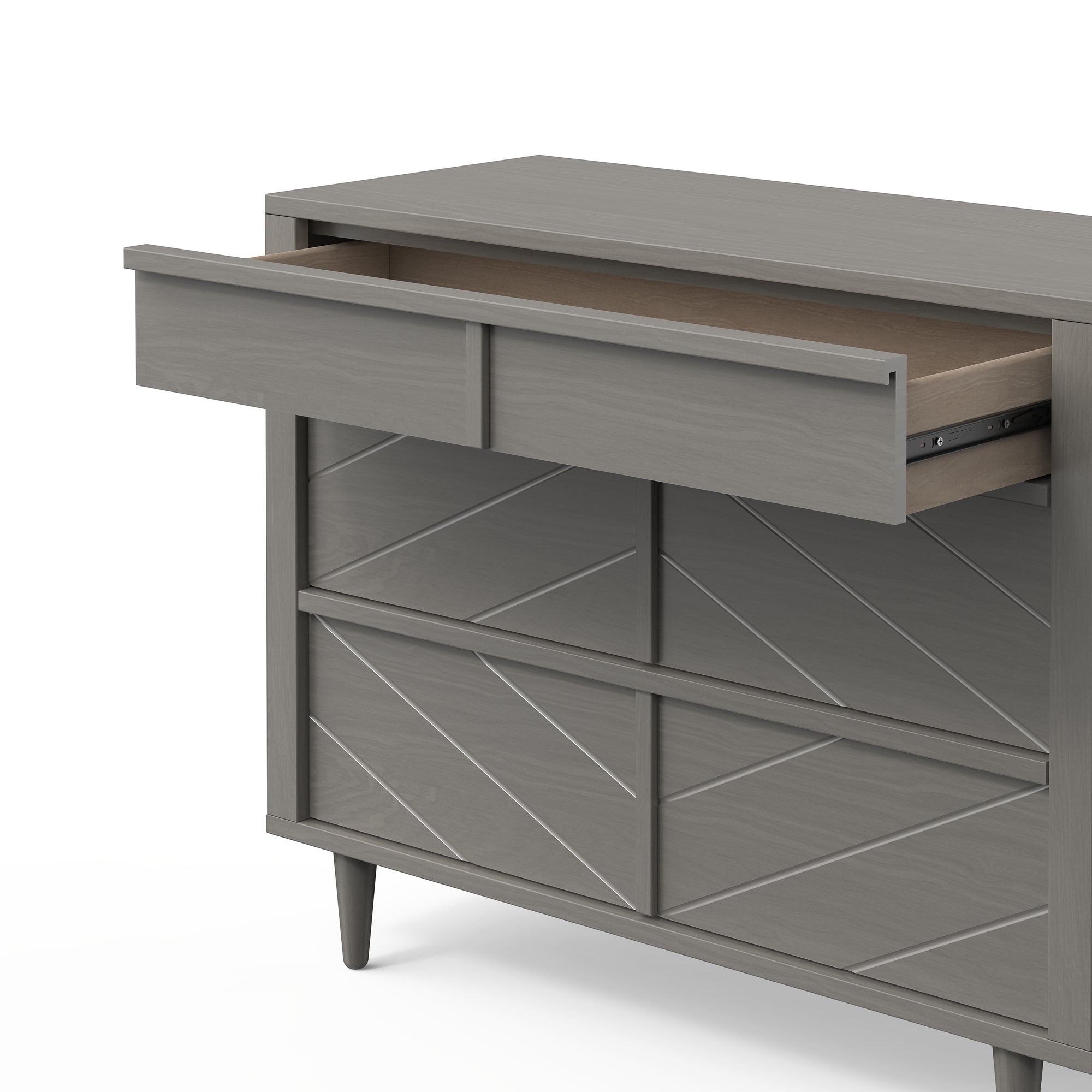 Surrey Hill 3 Drawer Dresser, Lunar Gray