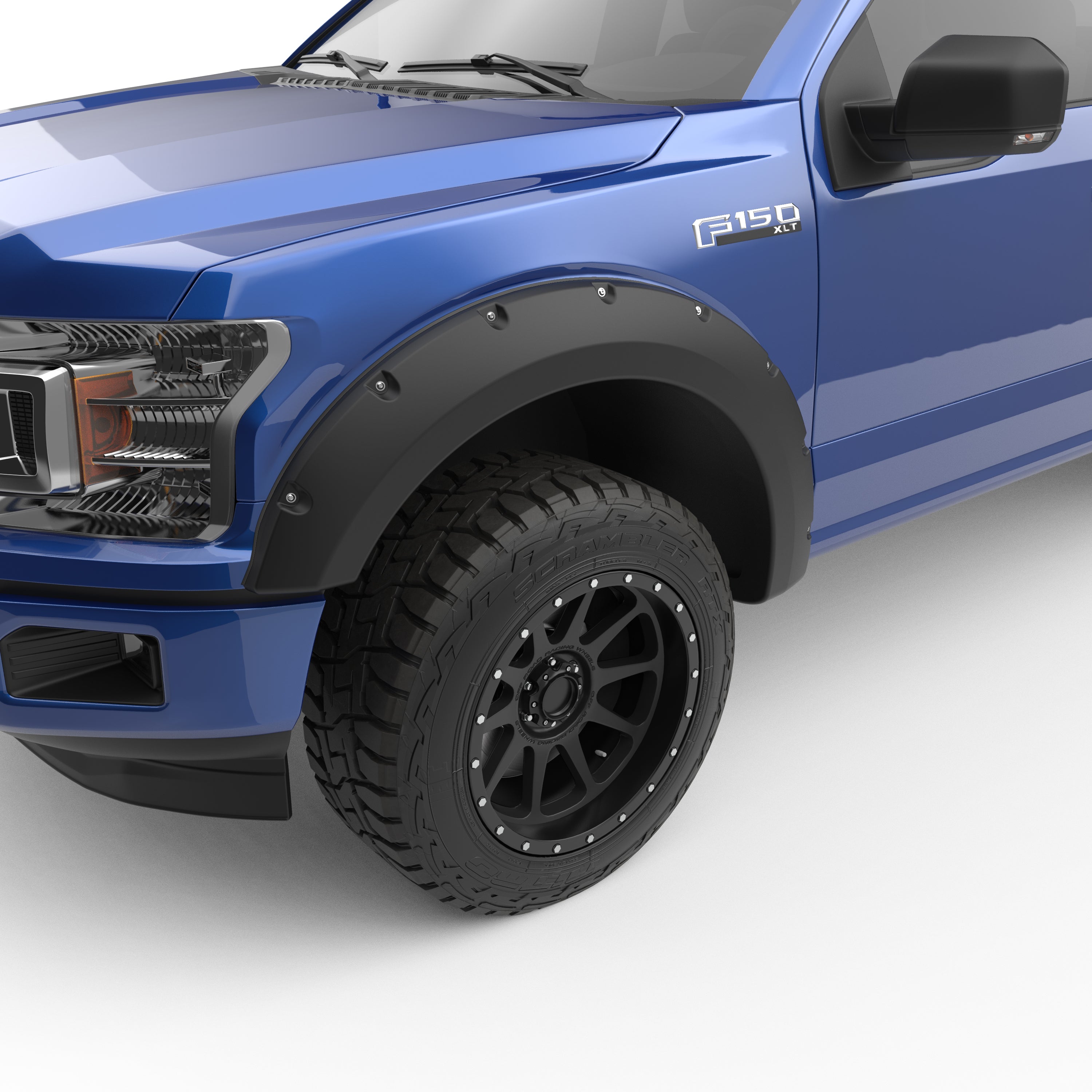 EGR 2018-2020 Fits Ford F-150 Crew Cab Extended Cab Standard Cab Pickup 2 4 Door Set Of 4 Non Raptor Traditional Bolt-On Look Fender Flares 793574