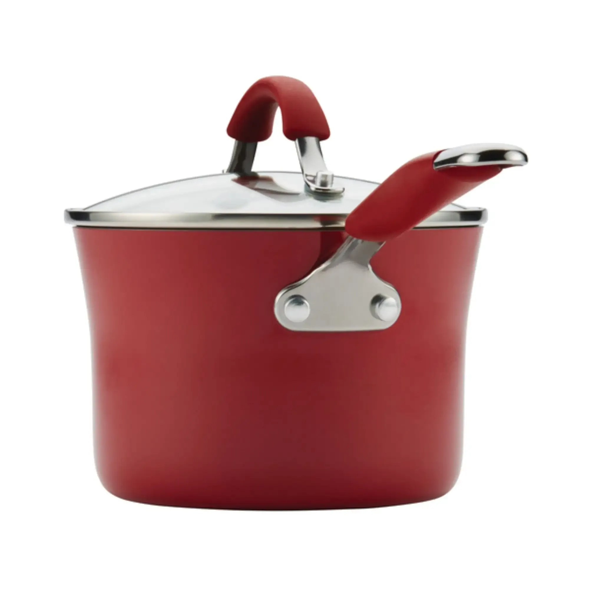 10 Piece Red Porcelain Enamel Cookware Set