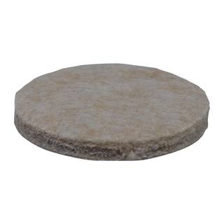 Everbilt 1-12 in. Beige Heavy Duty Self-Adhesive Round Felt Furniture Pads (24-Pack) 49976