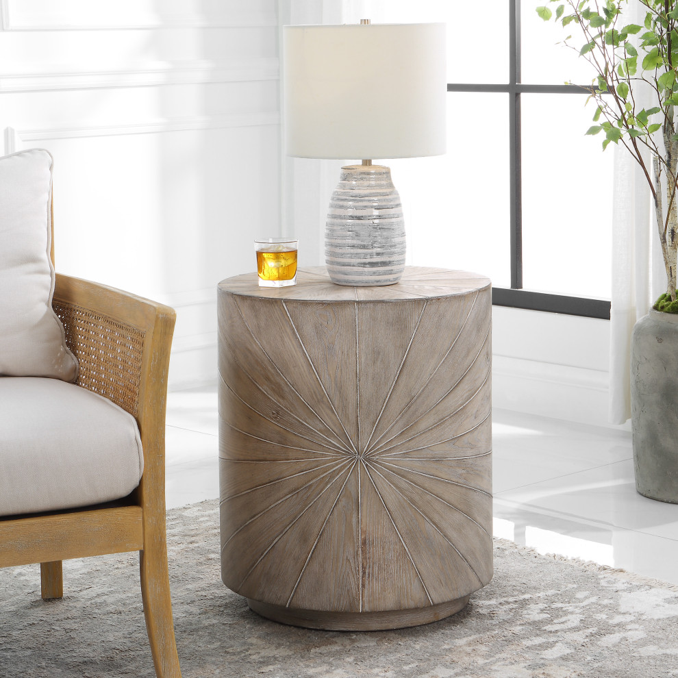 Uttermost Starshine Wooden Side Table   Farmhouse   Side Tables And End Tables   by Uttermost  Houzz