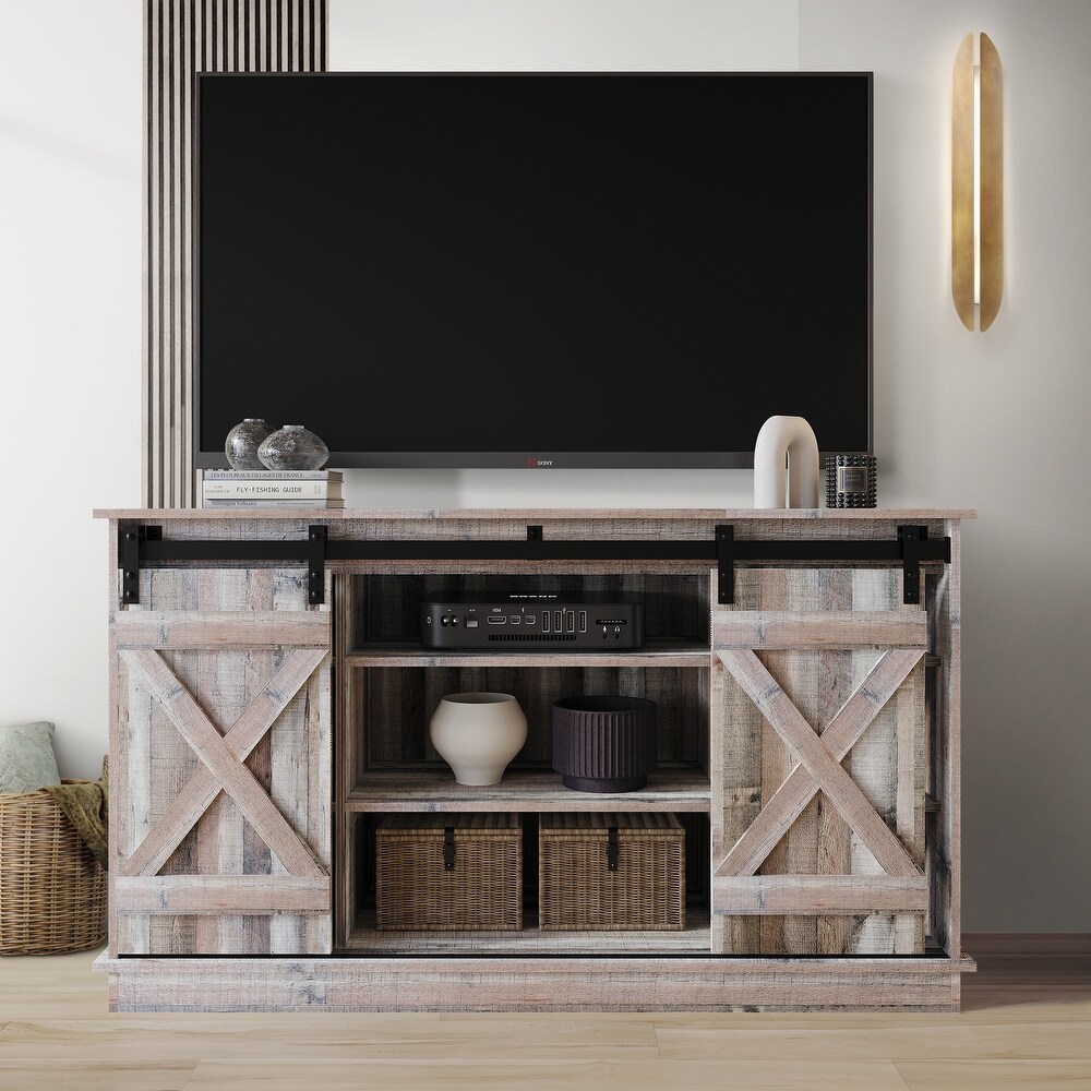 CraftPorch Vintage Style X shaped TV Stand Console