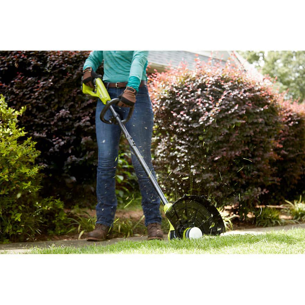 RYOBI ONE 18V 13 in Cordless Battery String Trimmer with 20 Ah Battery and Charger