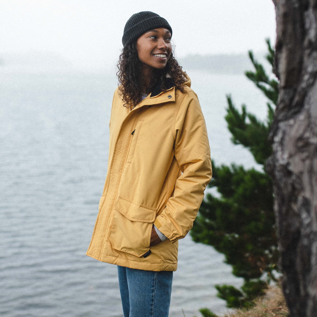 Alaska Recycled Jacket - Ochre Yellow