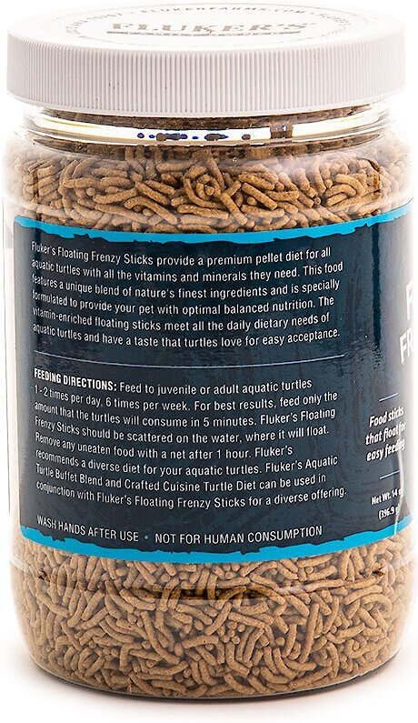 Fluker's Floating Frenzy Sticks Aquatic Turtle Food， 14-oz