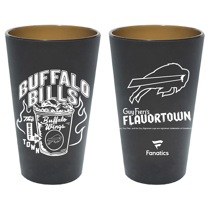 WinCraft Buffalo Bills NFL x Guy Fieri’s Flavortown 16oz. Silicone Pint Glass