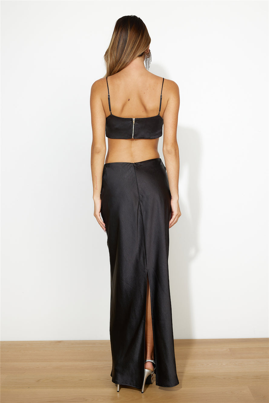 Your Dream Girl Maxi Skirt Black