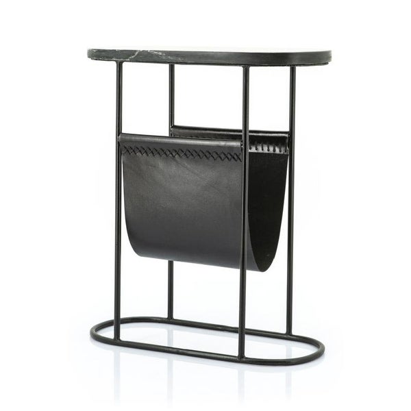 By-Boo Daily Black Magazine Rack End Table