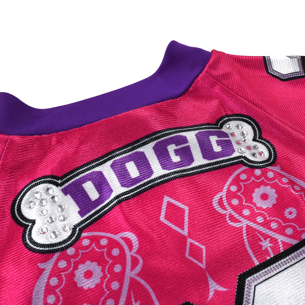 Snoop Doggie Doggs Deluxe Pet Jersey - Pink