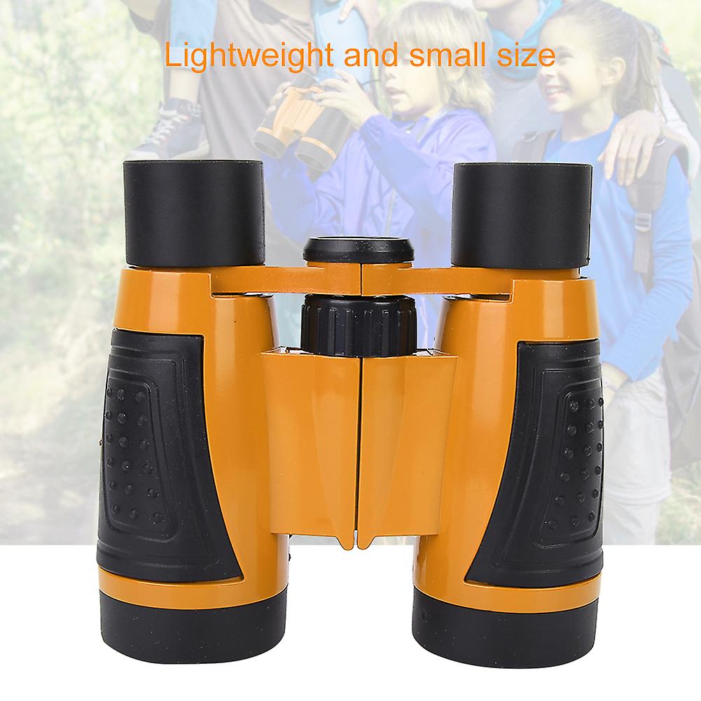 6x30 Child Kid Outdoor Birding Binocular Children Folding Telescope Toy Gift Yellow