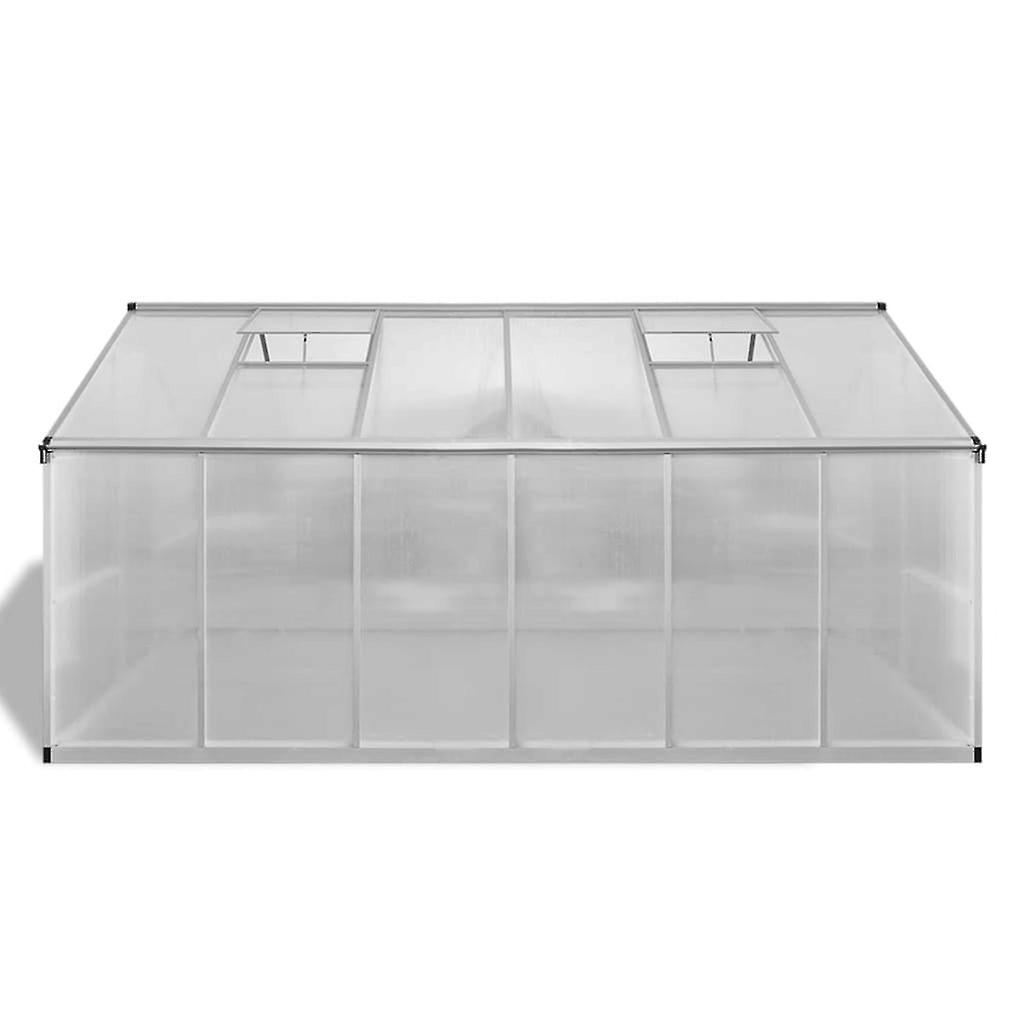 Reinforced Aluminium Greenhouse With Base Frame 9.025 M