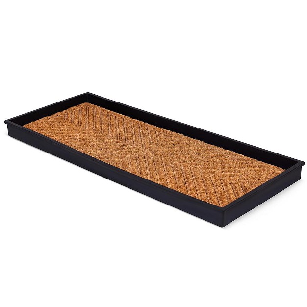 Birdrock Home Rubber Boot Tray With Coir Insert 34 x27 x27 lx14 x27 x27 w