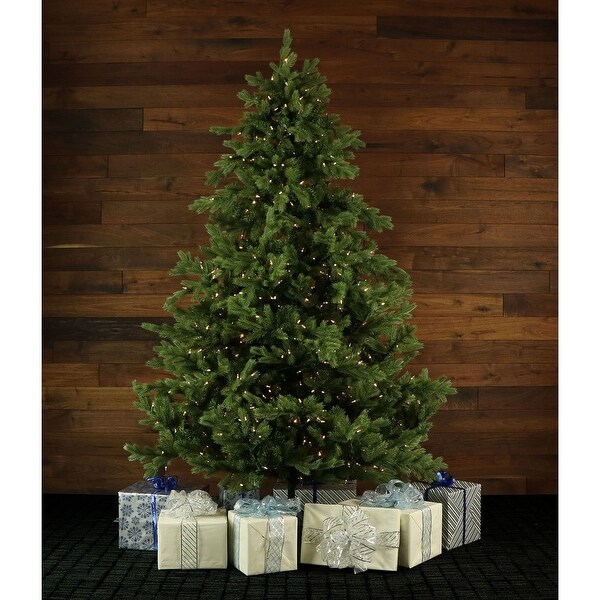 Fraser Hill Farm 9foot Pine Christmas Tree，Clear LED