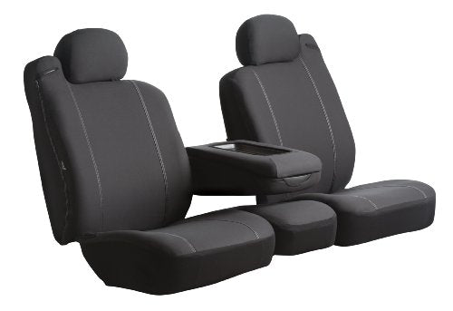 Fia Inc. SP89-39 BLACK FIASP89-39 BLACK 13-16 RAM 1500/2500/3500 SEAT PROTECTOR CUSTOM SEAT COVER， FRONT BUCKET SEATS BLACK