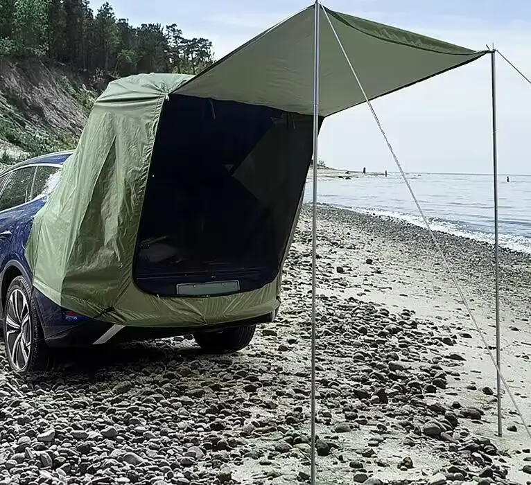 Car Awning Camping Cabana Tent With Awning Shade Car Tailgate Tent  Rear Tent Attachment For Camping Hiking