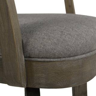 Jennifer Taylor Williams 26 in. Swivel Counter Height Bar Stool Heathered Grey 81041-MLH