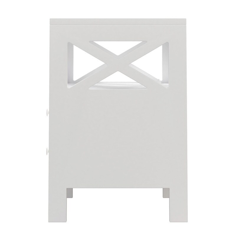 Nightstand with USB Charging Ports and LED Lights End Table with 2 Drawers and Shelf