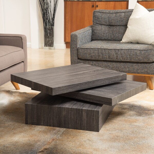 Carson Rotating Wood Coffee Table by Christopher Knight Home