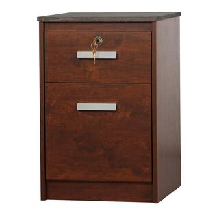 SAINT BIRCH Kenneth Cherry and Gray Oak File Cabinet SBSD4325MFCG