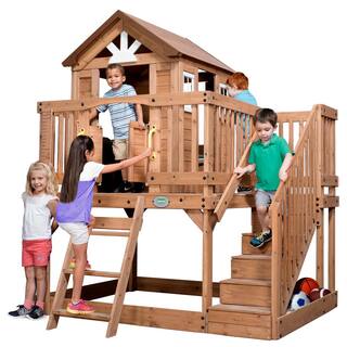 Backyard Discovery Scenic Heights Cedar Playhouse 1605336com