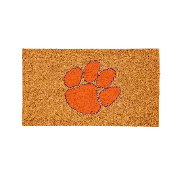 Evergreenncaaclemson Tigers Logo Natural Coir 28 X 16 Inches Indoor Outdoor Doormat