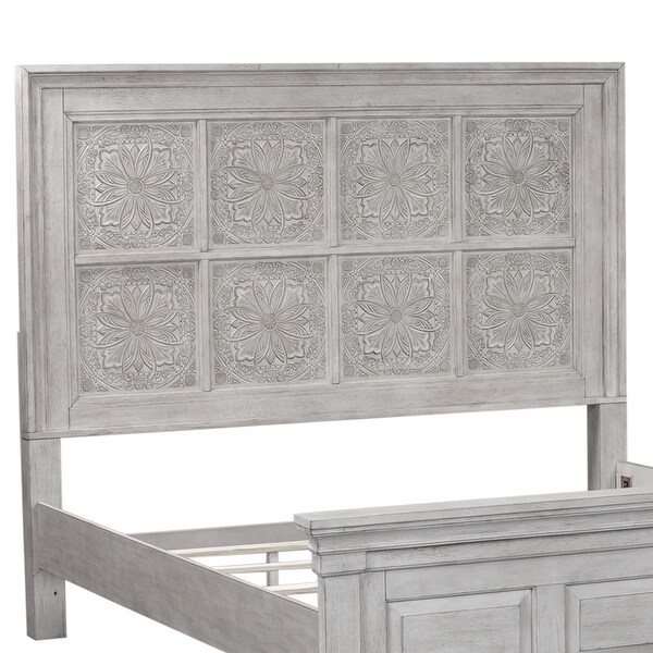 Heartland Antique White King Decorative Panel Headboard - - 28063909