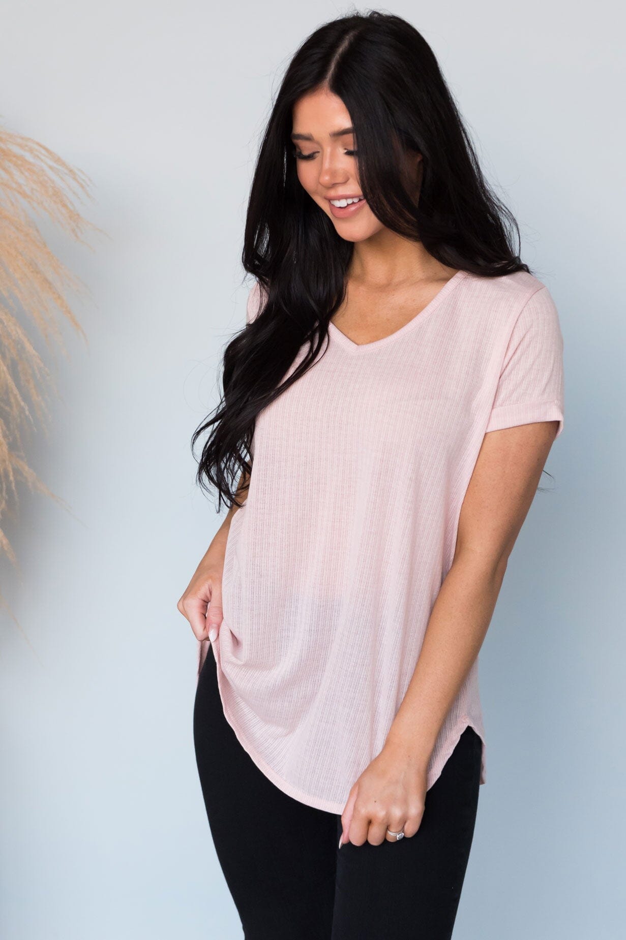 Your Favorite Ribbed Modest Tee