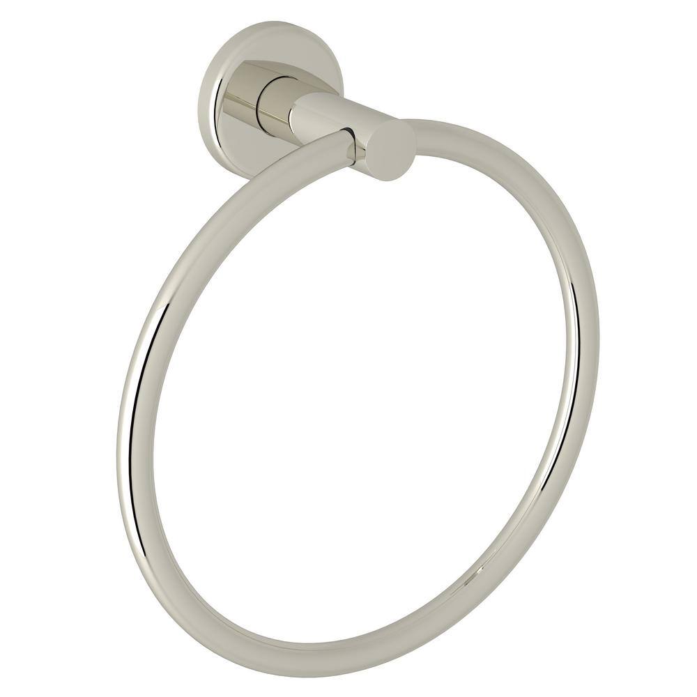 ROHL Lombardia Towel Ring in Polished Nickel LO4PN