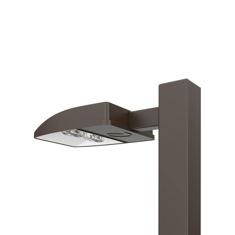 Lithonia Lighting Contractor Select 400- Watt Equivalent Integrated LED Dark Bronze Weather Resistant Area Light 4000K ESX1 LED P4 40K R3 MVOLT UPA BLS DDBXD