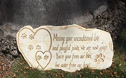 Pawprints Remembered Pet Memorial Stone Marker