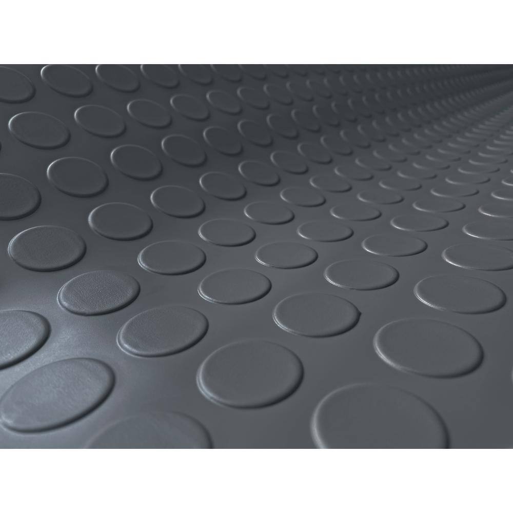 G-Floor Coin 5 ft. x 10 ft. Slate Grey Commercial Grade Vinyl Garage Flooring Cover and Protector GF75CN510SG