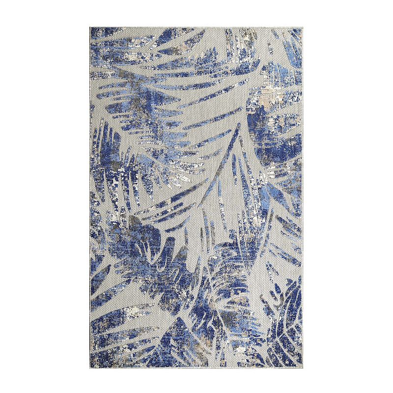 SUPERIOR Botanical Leaves Modern Indoor/Outdoor Area Rug