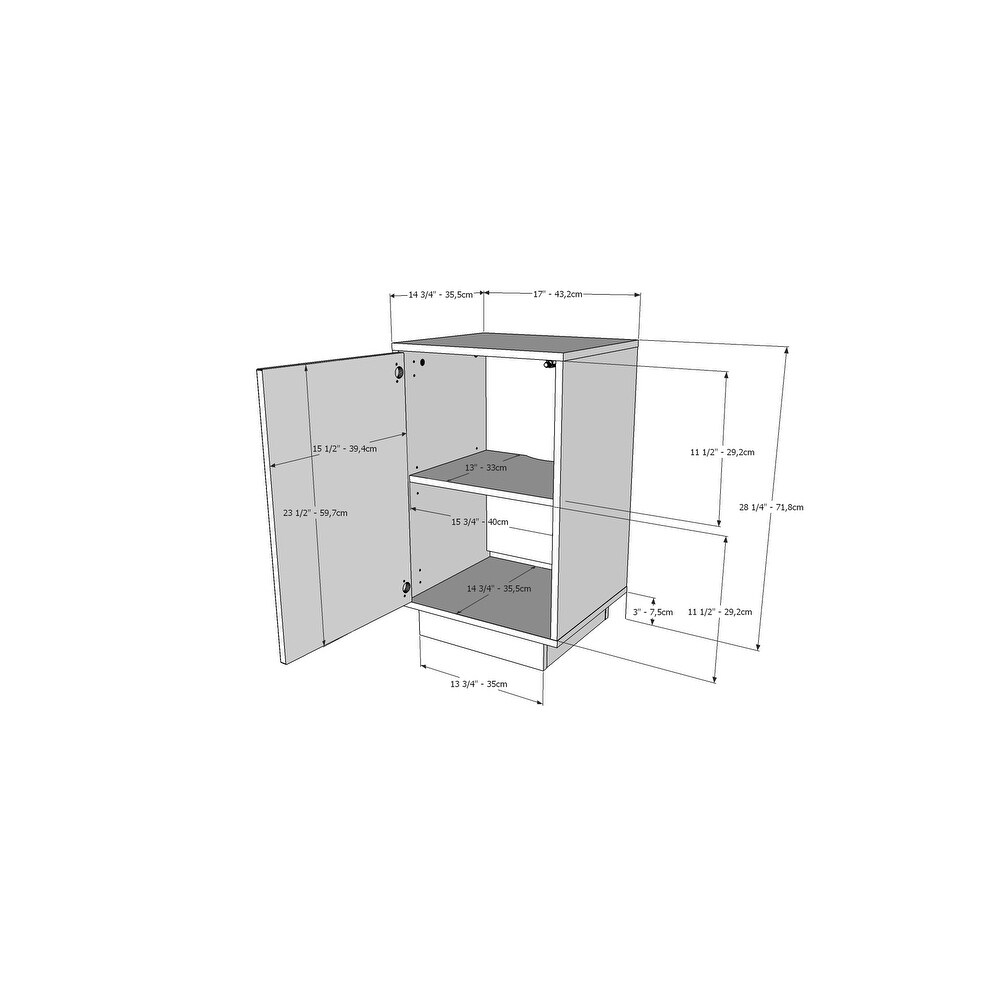 Baracuda Bedroom Set with Nightstand  Natural Maple and White