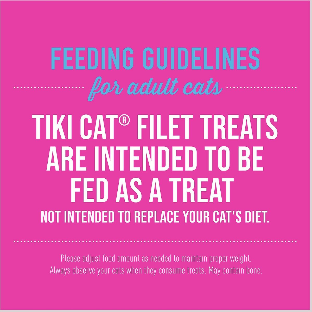 Tiki Cat Tuna Filet Grain-Free Cat Treats， 1-oz bag， pack of 12