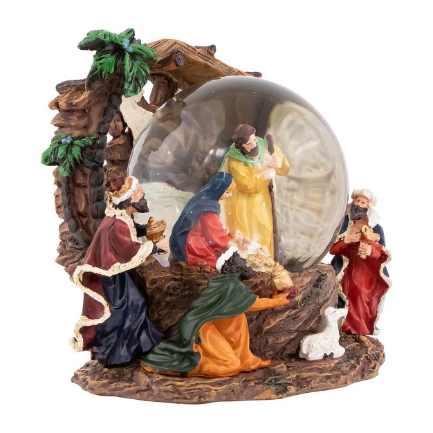 Holy Family Christmas Nativity Musical Water Globe