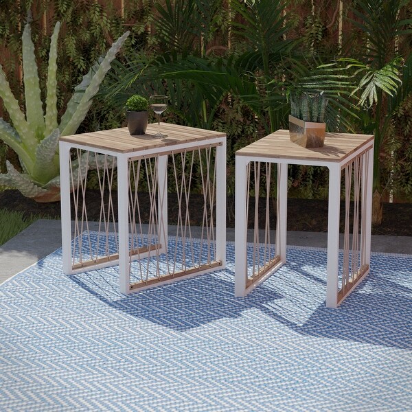 Wilsey Outdoor End Table Set