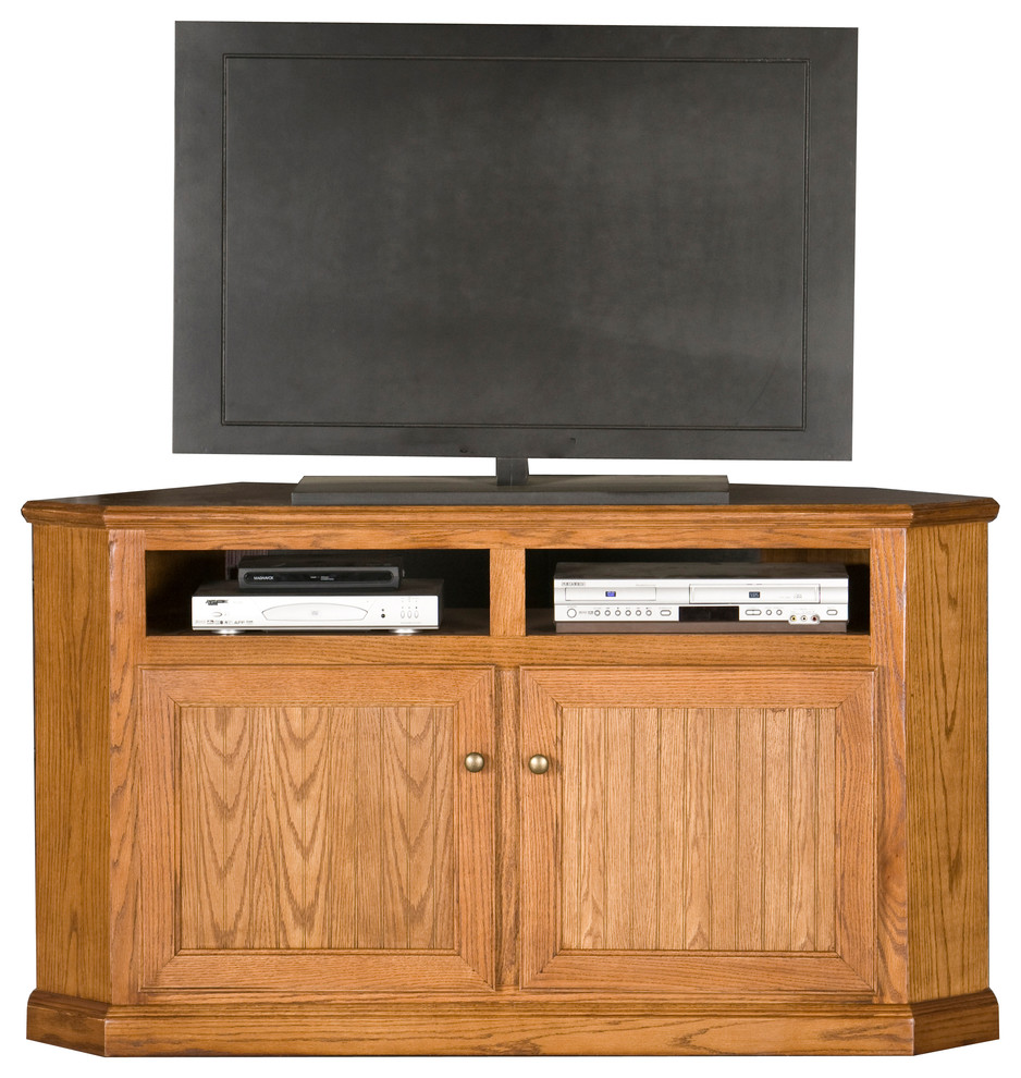 56 quotCorner Entertainment Console   Transitional   Entertainment Centers And Tv Stands   by Eagle Furniture  Houzz