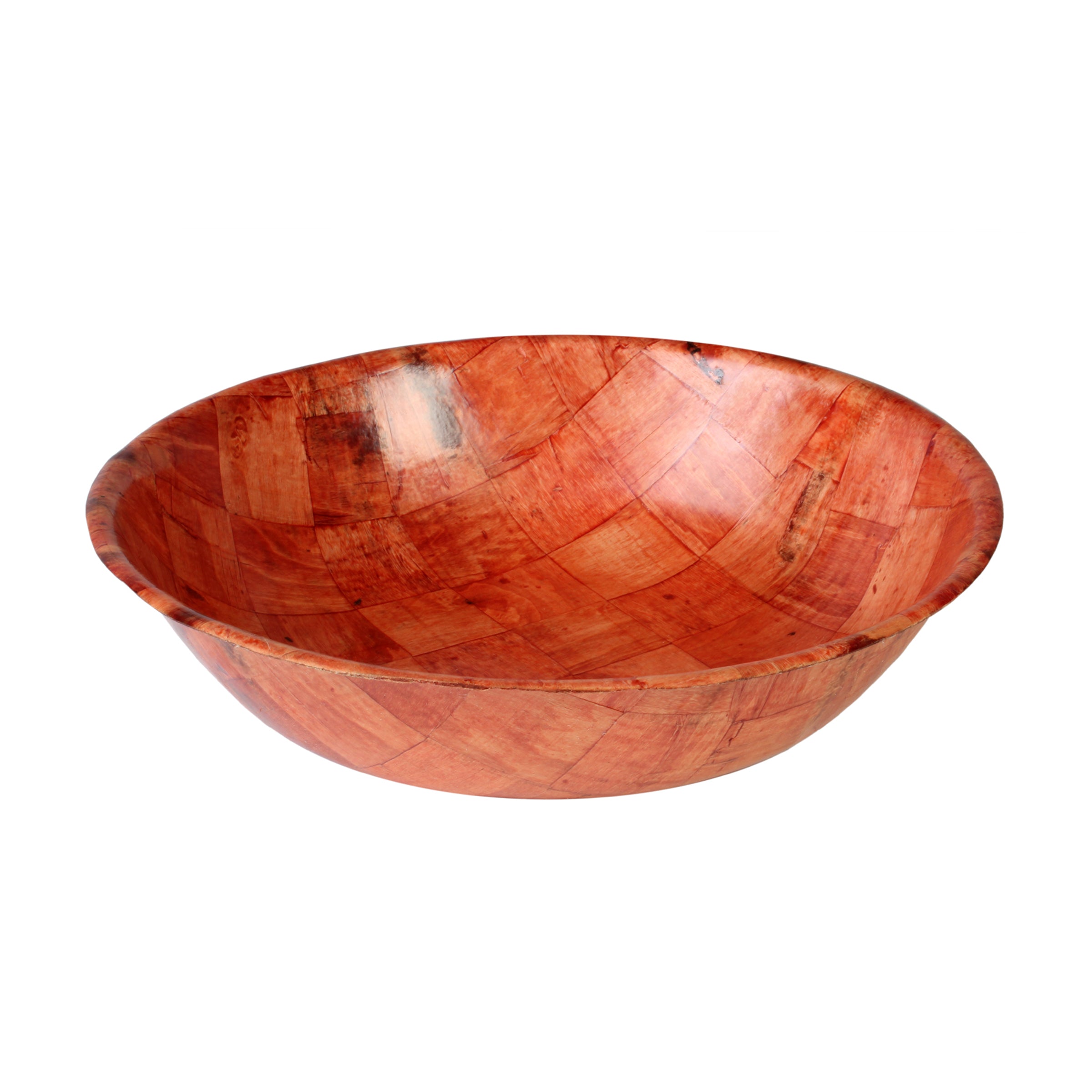 Excellante 16 x 4 woven wood bowl， comes in dozen