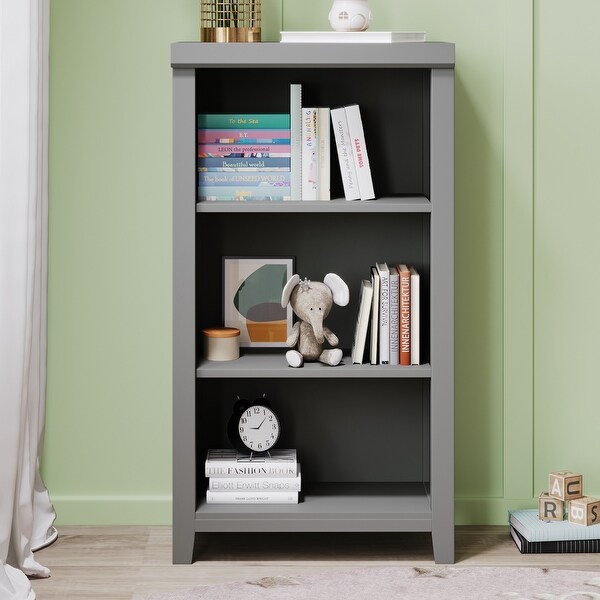 3-Tier Open Shelf Bookcase Storage Cabinet Nightstand - - 36259139