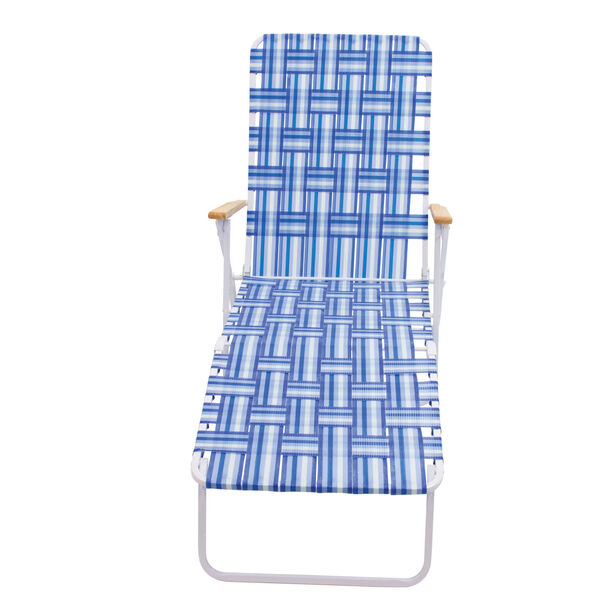 Blue White Web Lounger